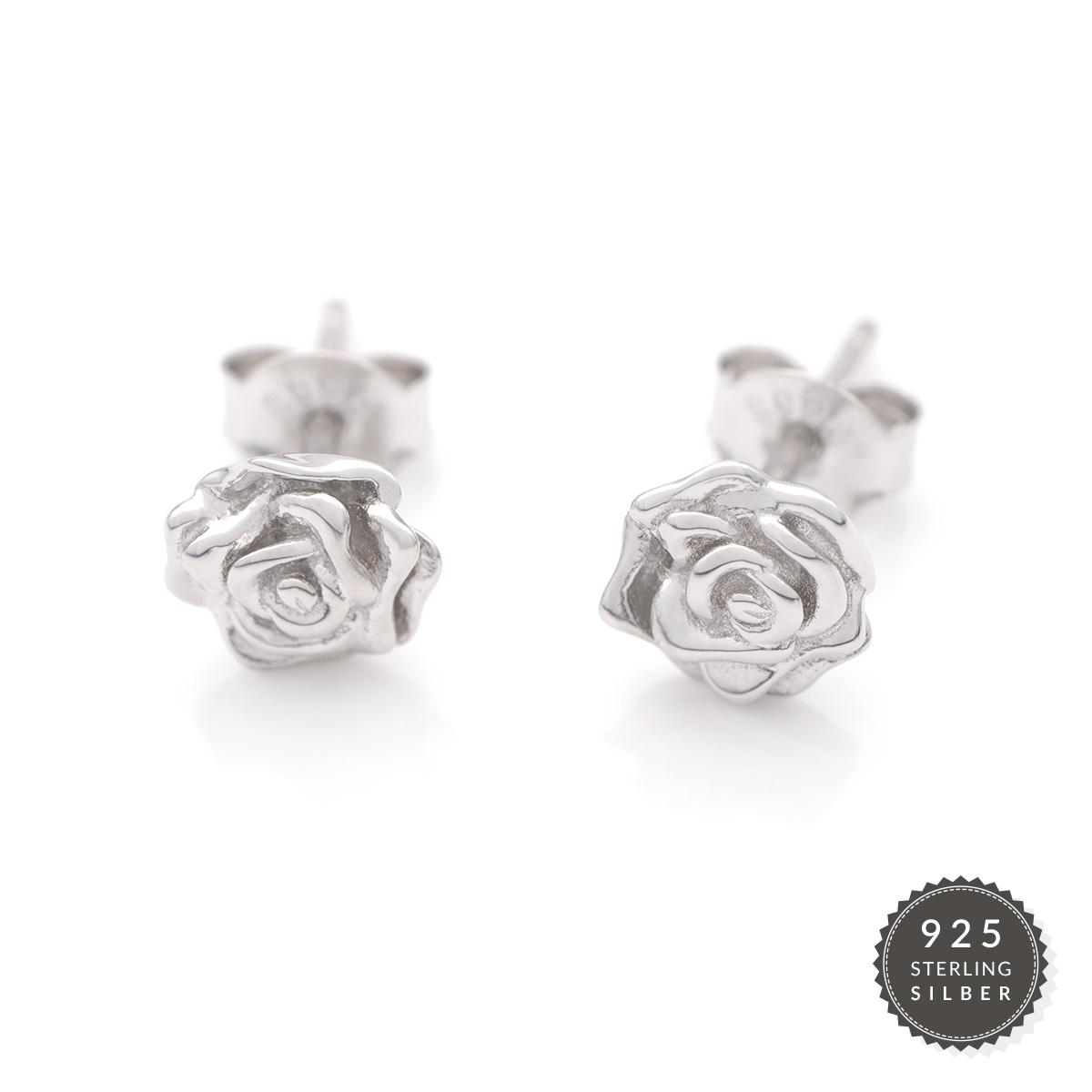 Ohrstecker Tiny Silver Rose