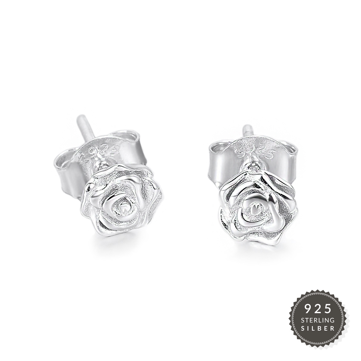 Ohrstecker Tiny Silver Rose