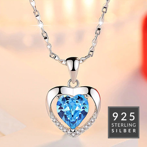 Halskette Blue Heart